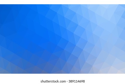 Multicolor blue, yellow, orange polygonal illustration, which consist of triangles. Geometric background in Origami style with gradient. Triangular design for your business.