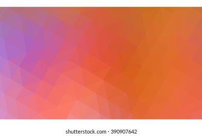 Multicolor blue, yellow, orange polygonal illustration, which consist of triangles. Geometric background in Origami style with gradient. Triangular design for your business.