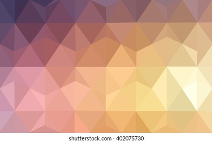 Multicolor blue, yellow, orange polygonal illustration, which consist of triangles. Geometric background in Origami style with gradient. Triangular design for your business.