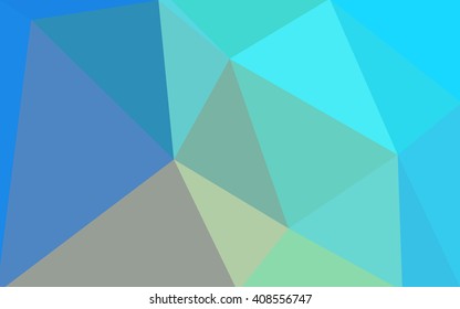 Multicolor blue, yellow, orange polygonal illustration, which consist of triangles. Geometric background in Origami style with gradient. Triangular design for your business.