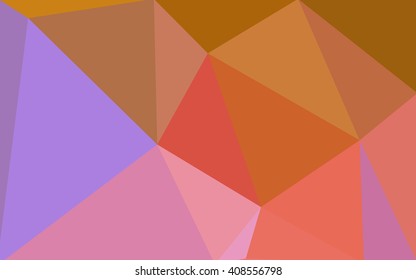 Multicolor blue, yellow, orange polygonal illustration, which consist of triangles. Geometric background in Origami style with gradient. Triangular design for your business.