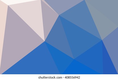 Multicolor blue, yellow, orange polygonal illustration, which consist of triangles. Geometric background in Origami style with gradient. Triangular design for your business.