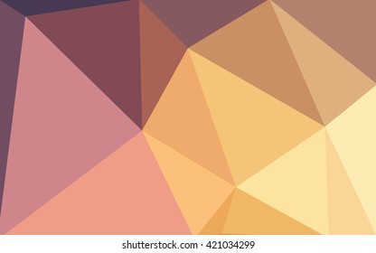 Multicolor blue, yellow, orange polygonal illustration, which consist of triangles. Geometric background in Origami style with gradient. Triangular design for your business.
