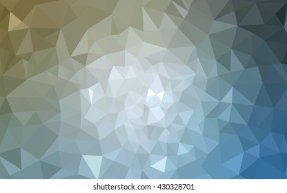 Multicolor blue, yellow, orange polygonal illustration, which consist of triangles. Geometric background in Origami style with gradient. Triangular design for your business.