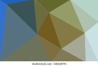 Multicolor blue, yellow, orange polygonal illustration, which consist of triangles. Geometric background in Origami style with gradient. Triangular design for your business.