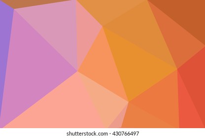 Multicolor blue, yellow, orange polygonal illustration, which consist of triangles. Geometric background in Origami style with gradient. Triangular design for your business.