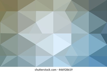 Multicolor blue, yellow, orange polygonal illustration, which consist of triangles. Geometric background in Origami style with gradient. Triangular design for your business.