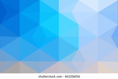 Multicolor blue, yellow, orange polygonal illustration, which consist of triangles. Geometric background in Origami style with gradient. Triangular design for your business.