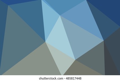 Multicolor blue, yellow, orange polygonal illustration, which consist of triangles. Geometric background in Origami style with gradient. Triangular design for your business.