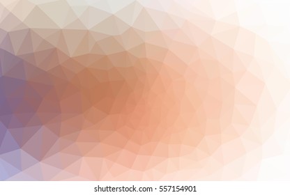 Multicolor blue, yellow, orange polygonal illustration, which consist of triangles. Geometric background in Origami style with gradient. Triangular design for your business.