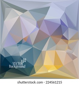 Multicolor ( Blue, Yellow, Violet ) Design Templates. Geometric Triangular Abstract Modern Vector Background. 