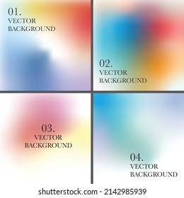 Multicolor blurred background. Abstract gradient vector illustration. 