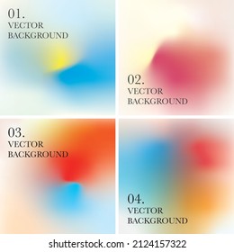 Multicolor blurred background. Abstract modern vector art for web, mobile, applications.