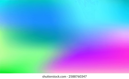 Multicolor blurry colorful gradient mesh background. Blue, Red, Green and Pink gradient. Vector illustration