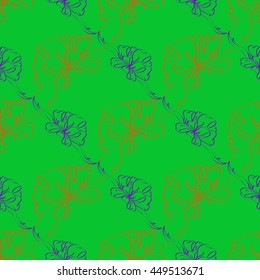Multicolor bow and ribbon bright seamless pattern.