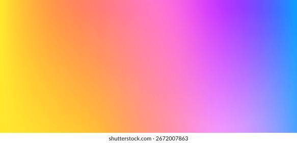 Multicolor bright gradient with smooth transition, creating a vibrant and modern abstract background.  