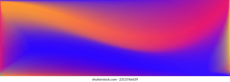 Multicolor Bright Water Color Light Smooth Surface. Wavy Curve Blurred Vivid Sky Gradient Background. Fluid Dynamic Colorful Neon Liquid Background. Sunrise Sunset Vibrant Glow Pastel Gradient Mesh.