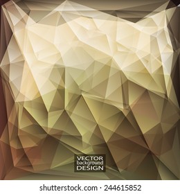 Multicolor ( Brown, Coffee ) Design Templates. Geometric Triangular Abstract Modern Vector Background. 