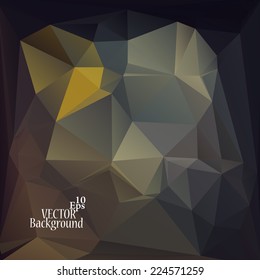 Multicolor ( Brown, Gray, Black ) Design Templates. Geometric Triangular Abstract Modern Vector Background. 