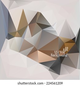 Multicolor ( Brown, Red, White ) Design Templates. Geometric Triangular Abstract Modern Vector Background. 