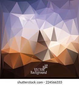 Multicolor ( Brown, Violet, Purple ) Design Templates. Geometric Triangular Abstract Modern Vector Background. 
