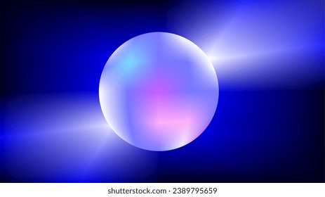 Multicolor bubble circle frame glowing lights over dark background.