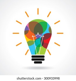 multicolor business idea vector