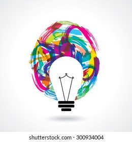 multicolor business idea vector
