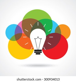 multicolor business idea vector