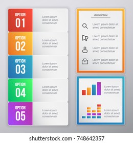 Multicolor Business Infographic Design Template. For Assets and Creative Works. Business illustration