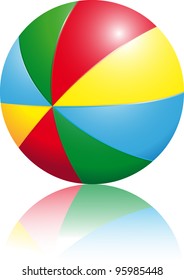 A multicolor children's ball