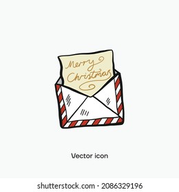 Icono vectorial de tarjeta de Navidad multicolor. Calidad premium.