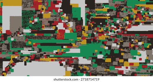 Multicolor chromatic aberation glitche effect screen display vectort10