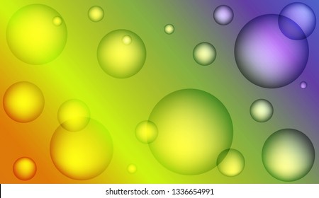 Multicolor circle geometric pattern. Design for cover page, poster, banner of websites. Color Vector illustration