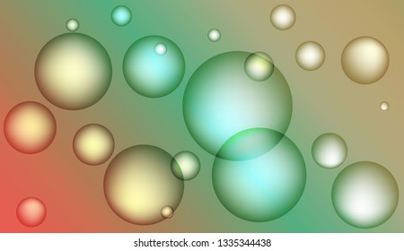 Multicolor circle geometric pattern. For futuristic ad, booklets. Color Vector illustration