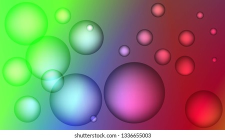 Multicolor circle geometric pattern. For futuristic ad, booklets. Color Vector illustration