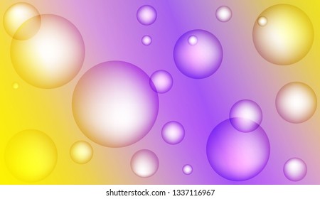 Multicolor circle geometric pattern. For futuristic ad, booklets. Color Vector illustration