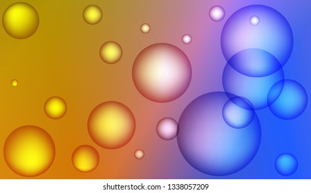 Multicolor circle geometric pattern. For futuristic ad, booklets. Color Vector illustration