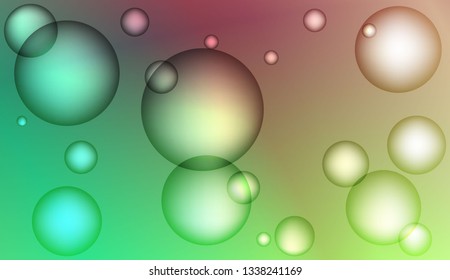 Multicolor circle geometric pattern. For futuristic ad, booklets. Color Vector illustration
