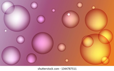 Multicolor circle geometric pattern. For futuristic ad, booklets. Color Vector illustration