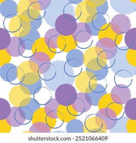 Multi-Color Circle Pattern in Seamless Design