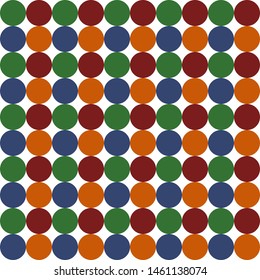 Multicolor circles background on white background