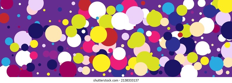 Multicolor Circles Red Rainbow Vibrant Print. Indigo Blue White Bright Children Green Background. Kids Color Beige Vivid Pastel Wallpaper. Dark Purple Play Pink Violet Yellow Textile.