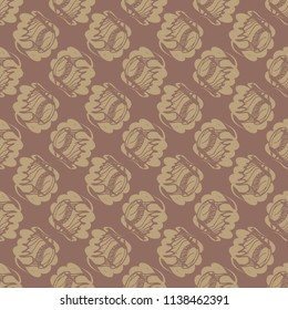 Multicolor clam shell background seamless for design.