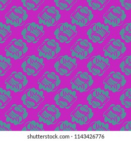 Multicolor clam shell background seamless for design.