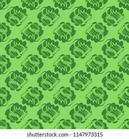 Multicolor clam shell background seamless for design.