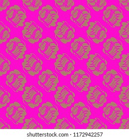 Multicolor clam shell background seamless for design.