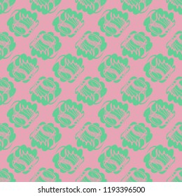 Multicolor clam shell background seamless for design.