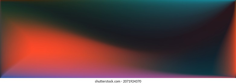 Multicolor  Color Blurred Background. Vivid Sea Wavy Gradient Mesh. Natural Ocean Rainbow Smooth Surface Illustration. Dark Bright Smooth Surface Backdrop. Blank Neon Wavy Gradient Mesh.