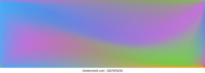 Multicolor Color Wavy Gradient Mesh. Vibrant Sea Modern Design Backdrop. Natural Rainbow Wavy Gradient Mesh. Bright Colorful Blank Smooth Surface Illustration. Water  Ocean Original Background.